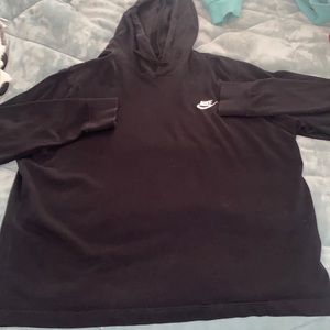 Black nike sweatshirt without pockets